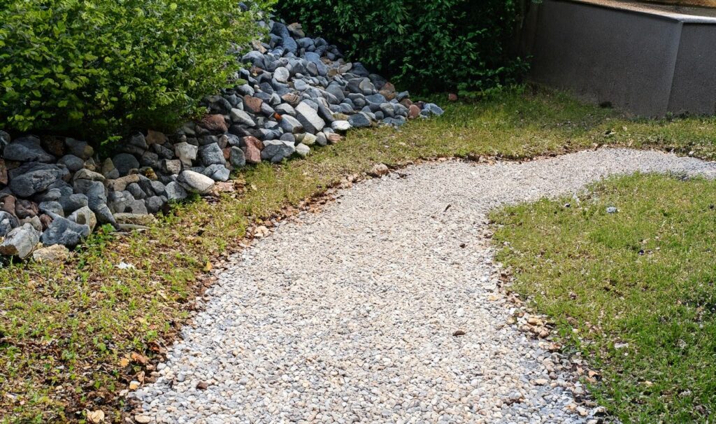 Gravel or crushed stone